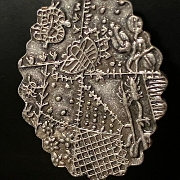 Lucky Brand Faux Turquoise and Silvertone Necklace and bracelet - Picture 4 of 8